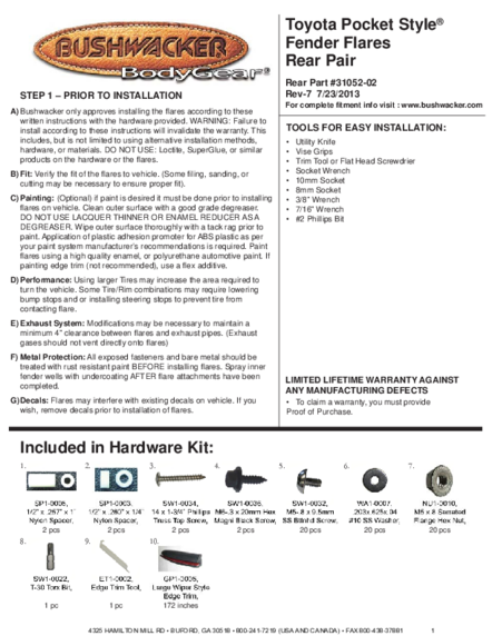 Installation Manual